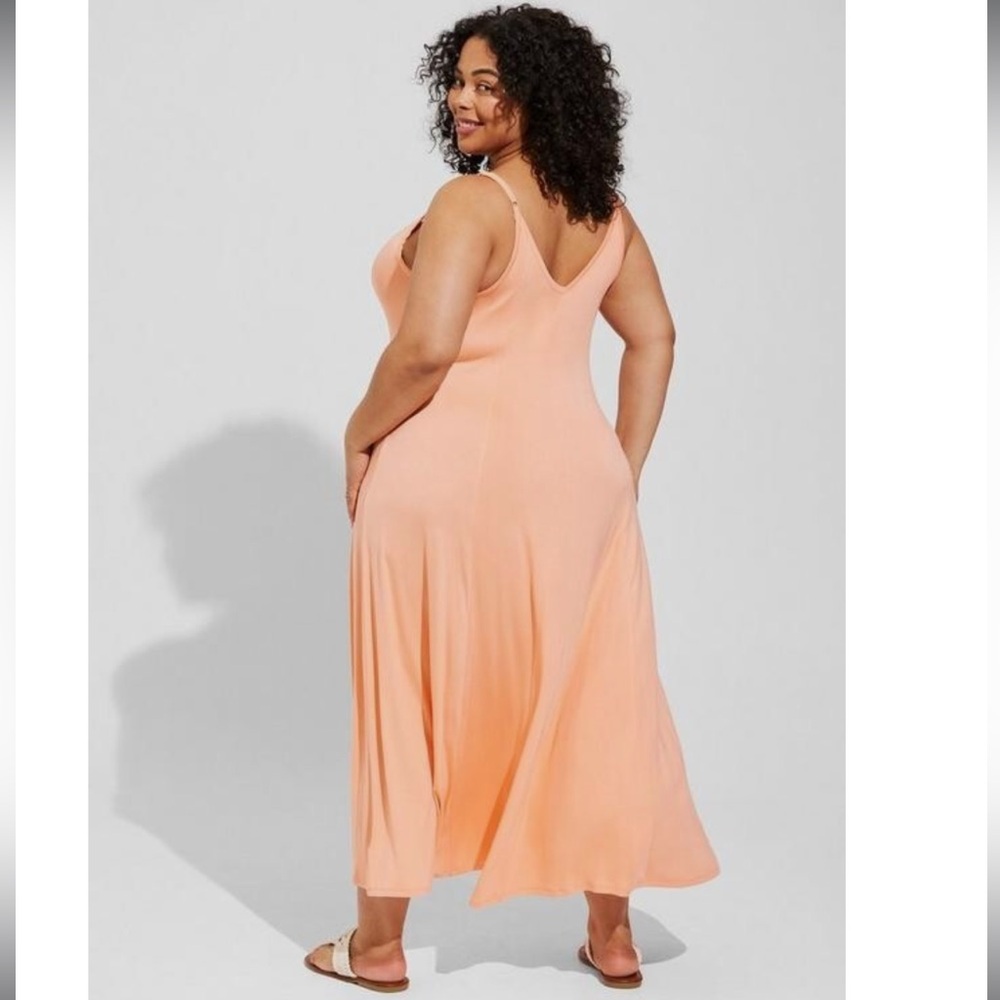 Peach super soft maxi dress